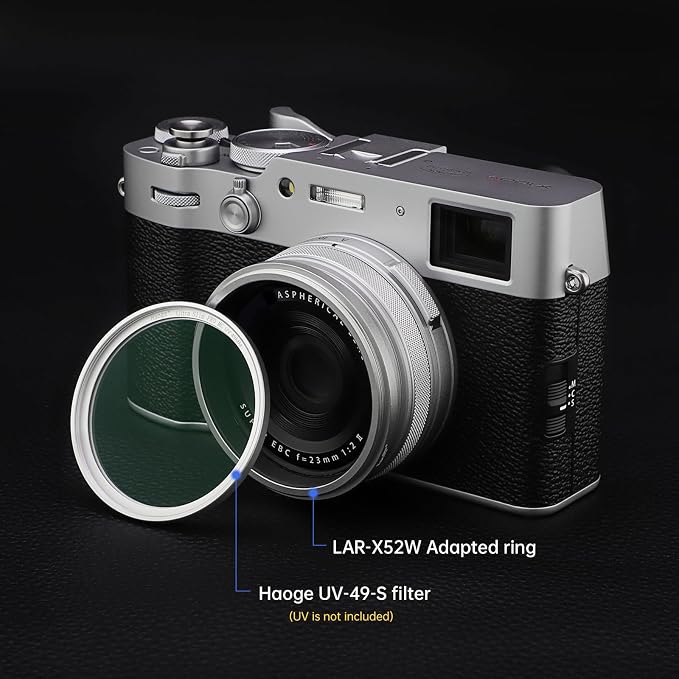 Haoge Lens Filter Adapter Ring for Fujifilm X100VI Fuji FinePix X100V Camera - Image 5
