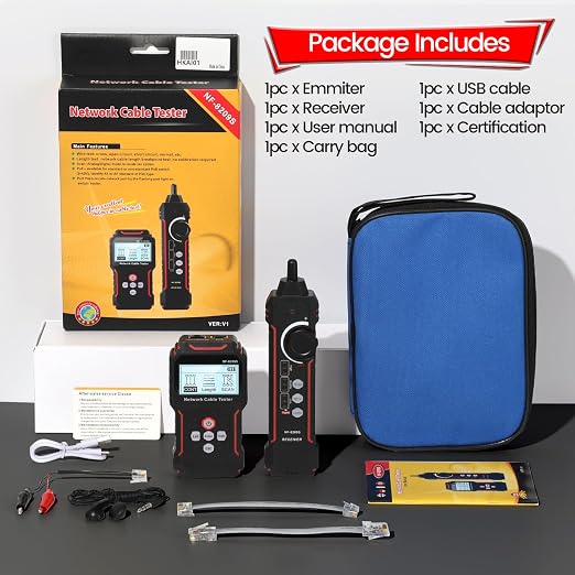 NF‑8209S Network Cable Tester – Upgrade LAN Network Cable, Ethernet Cable Tester - Image 10