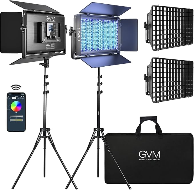 GVM 1500D RGB LED Video Light by GVMGreatVideoMaker
