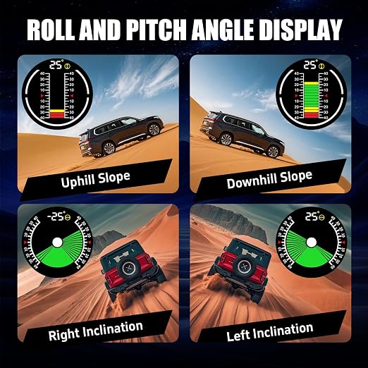X60 Pro Car Inclinometer for Off-Road, GPS Speedometer MPH KMH - Image 4