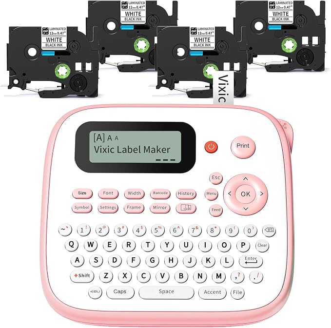 Vixic Pink Label Maker, D210S Label Maker Machine - Image 8