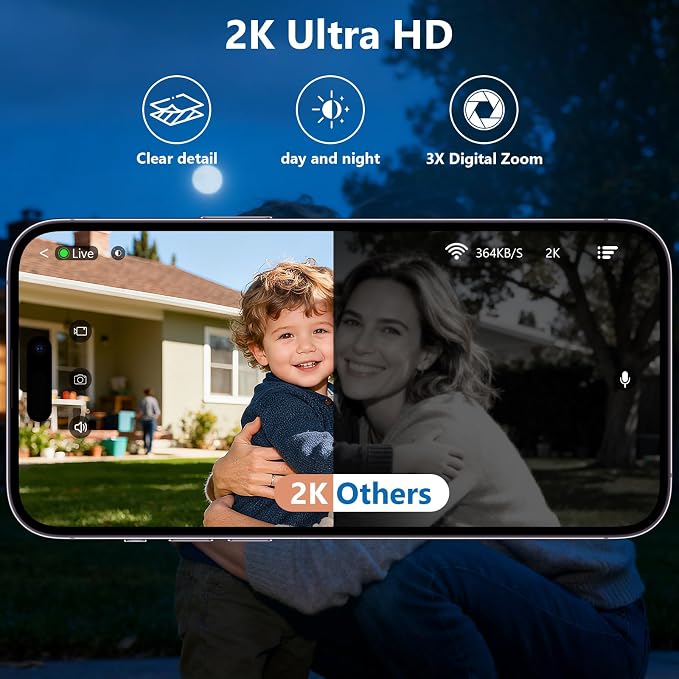 2K FHD Security Camera Wireless Outdoor Cameras - Image 7