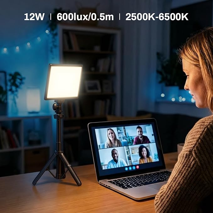 RALENO 9" LED Video Light Panel, 2500K-6500K Camera Light - Image 2