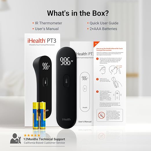 iHealth No-Touch Digital Forehead Thermometer - Image 8