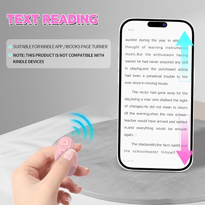 TikTok Scrolling Ring Remote, Hands‑Free Scroll/Like/Next/Volume Control - Image 3