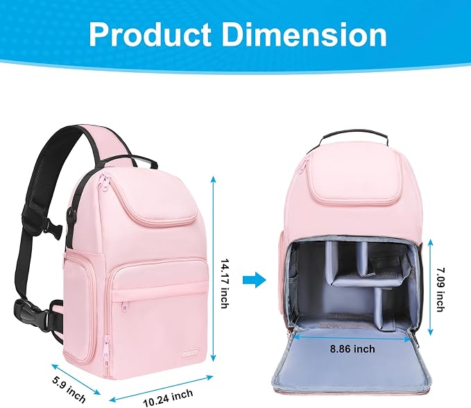 MOSISO Camera Sling Bag, DSLR/SLR/Mirrorless Camera Case Crossbody Photography - Image 3
