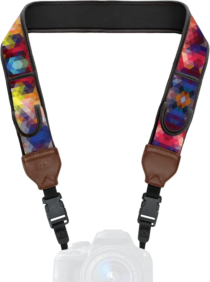 USA Gear TrueSHOT Camera Strap Neoprene Camera Straps by USAGEAR