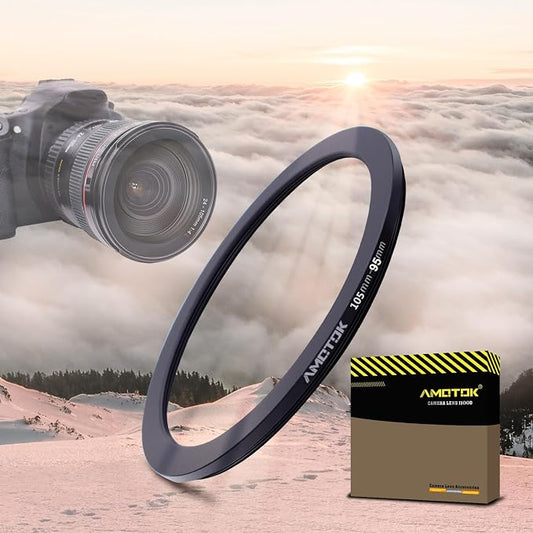 105mm Lens to 95mm Camera Lens Adapter, 105mm to 95mm Filter Step-Down Ring by AMOTOK