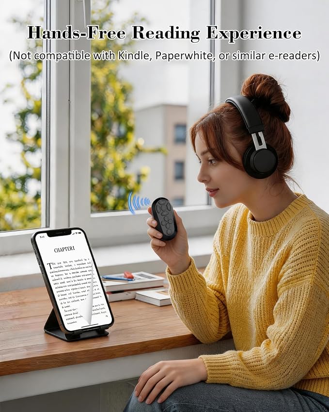 Bluetooth Remote Controller for TikTok Scrolling/Camera/Video Recording/Kindle - Image 5