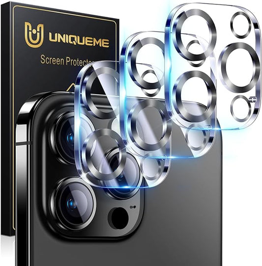 UniqueMe for 3 Pack iPhone 16 Pro/iPhone 16 Pro Max Camera Lens Protector by UniqueMe