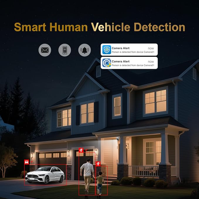 Anpviz UltraHD 4K IP Turret PoE Camera Outdoor, Two Way Audio Security Camera - Image 4