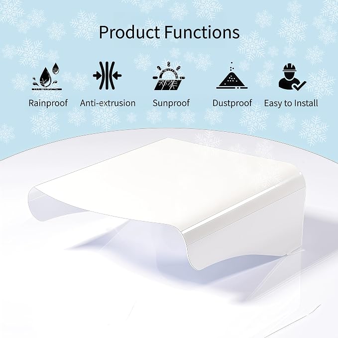 Metal Security Camera Rain Snow Shield Cover, Universal Outdoor Sunshade - Image 3