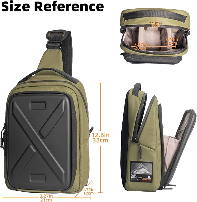 Besnfoto Camera Hardshell Case Crossbody Camera Sling Bag Small Waterproof - Image 4