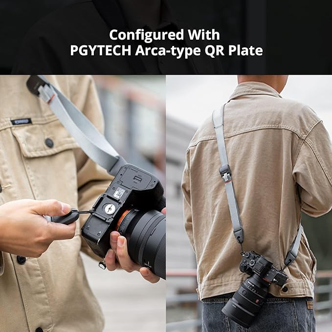 PGYTECH 1.8" Wide Camera Should Strap w Quick Release Plate - Image 7
