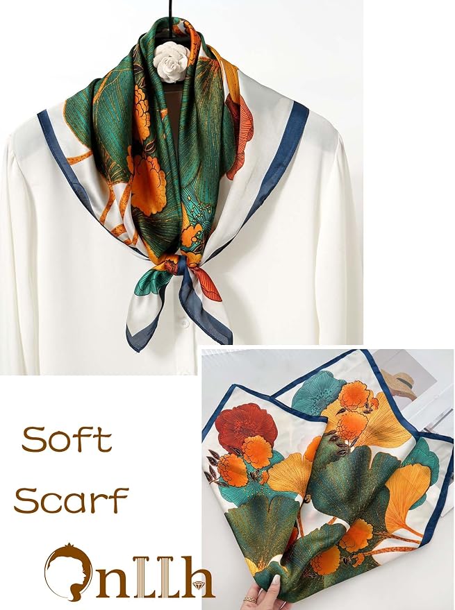 Silky Scarf for Women Lightweight Satin Bandanas Neck Hair Wrap For Sleeping - Image 6