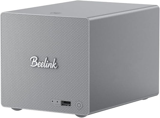 Beelink Mini PC, ME Pro 2 Hard Drive Bays NAS Intel N95 12G LPDDR5 128G M.2 by Beelink