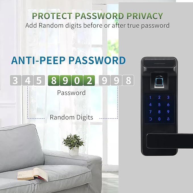 Smart Door Lock, Heavy Duty 5 in 1 Keyless Entry Door Lock, Full App Control - Image 4