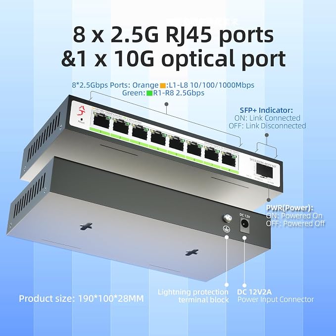 8 Port 2.5G Web Managed Ethernet Switch - Image 3