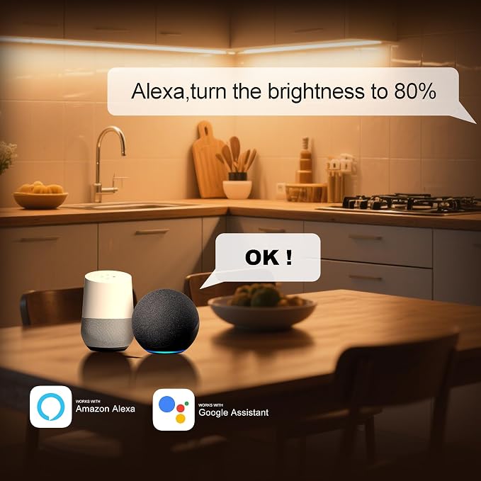 42inch WiFi Night Light Radar Motion Sensor Silicone LED Under Cabinet Lights - Image 9