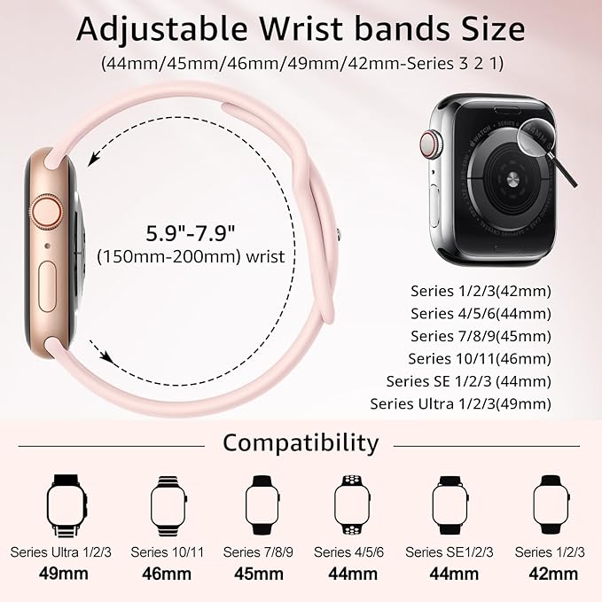 6 Pack Sport Bands Compatible - Image 2