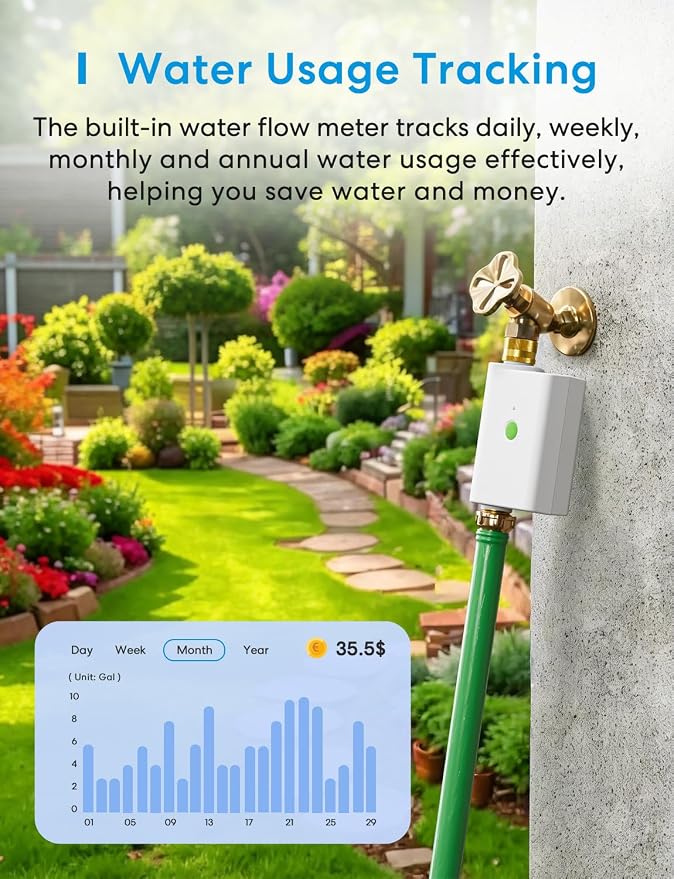 meross WiFi Water Timer for Garden Hose, Smart Hose Timer - Image 6