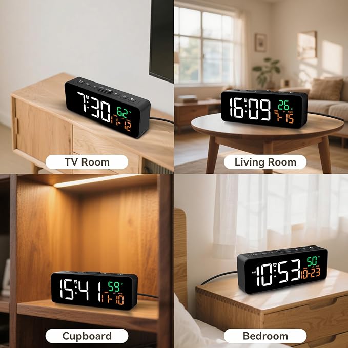 Netzu 3-in-1 Digital Clocks for Living Room - Image 7