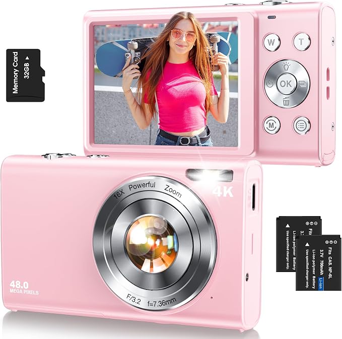 Digital Camera, Autofocus 4K Vlogging Camera by Lecnippy
