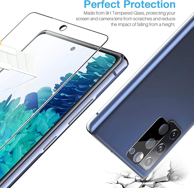LK 3 Pack Samsung Galaxy S20 FE 5G Screen Protector+3 Pack Camera Lens Protector - Image 6