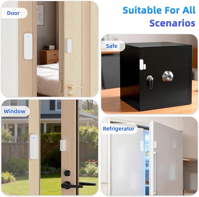WiFi Door Sensor Chime, Smart Door Open Alert Window Sensor - Image 7