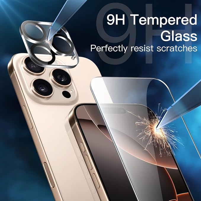 JETech Screen Protector for iPhone 16 Pro Max 6.9-Inch - Image 3