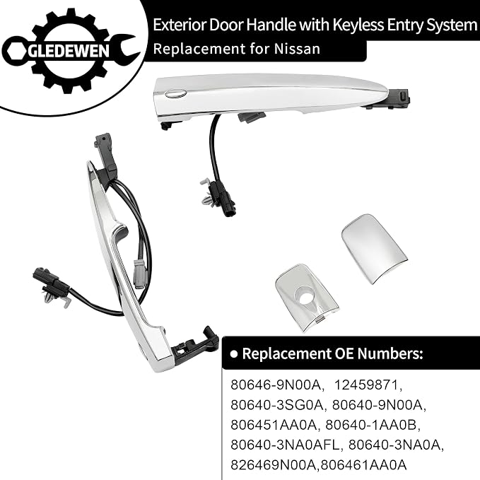 Exterior Door Handles Chrome, Compatible - Image 3