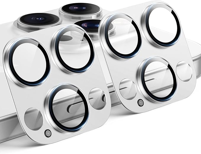 TAURI 2 Pack for iPhone 16 Pro Max/16 Pro Camera Lens Protector, Full Coverage by TAURI
