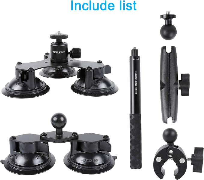 PellKing Suction Car Mount for Insta360 x5, One RS, R Compatible - Image 8