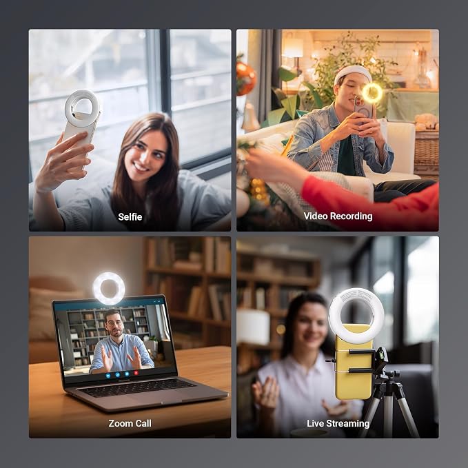 NEEWER Entry Level Version 3.74" Phone Selfie Ring Light Compatible - Image 7