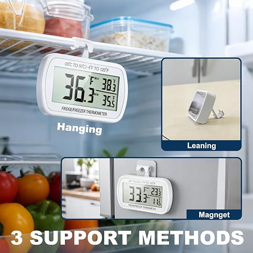 Waterproof Refrigerator Fridge Thermometer, Digital Freezer Room Thermometer - Image 6