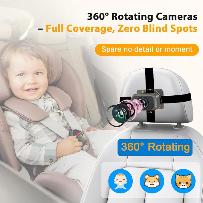 Baby Car Camera for 2 Kids - Image 6