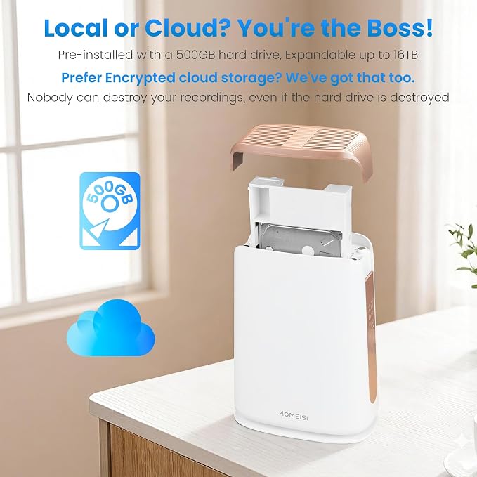 Eseecloud 4-Cam Kit, Dual Lens Solar Security Camera Wireless Outdoor System - Image 3