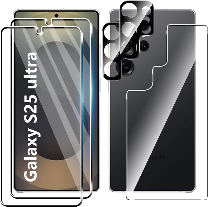 for Galaxy S25 ultra Screen Protector＆Back Screen Protector＆Camera Lens by Suttkue