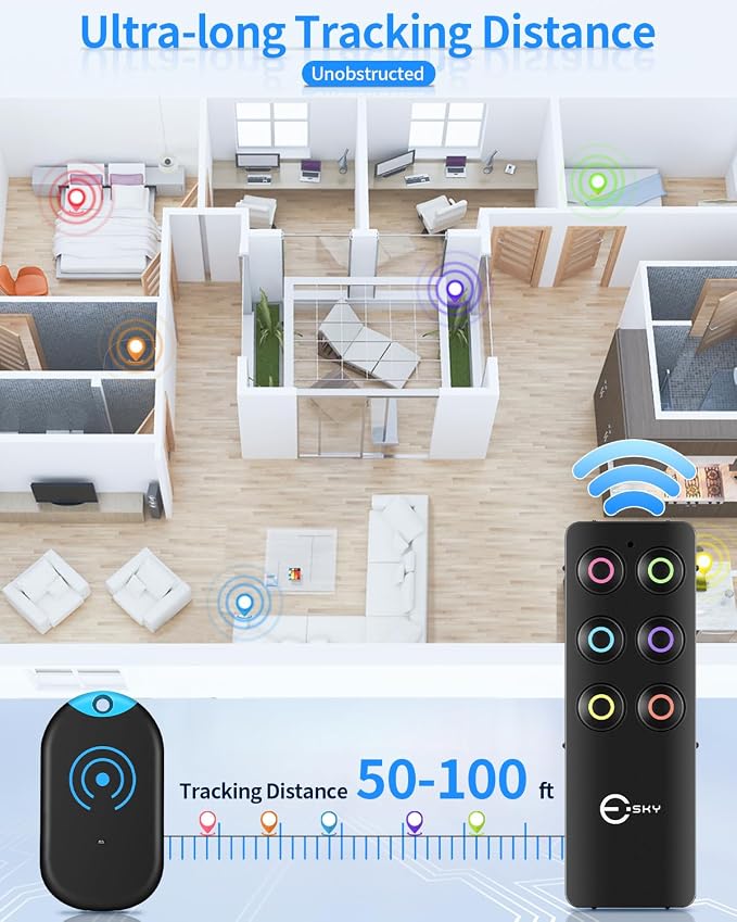 Esky Ultra Slim Key Finder, Remote Finders Locator - Image 5