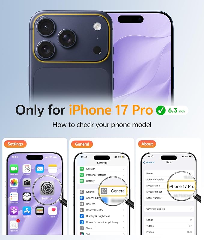 FNTCASE for iPhone 17 Pro Case: Translucent Matte Cases - Image 2