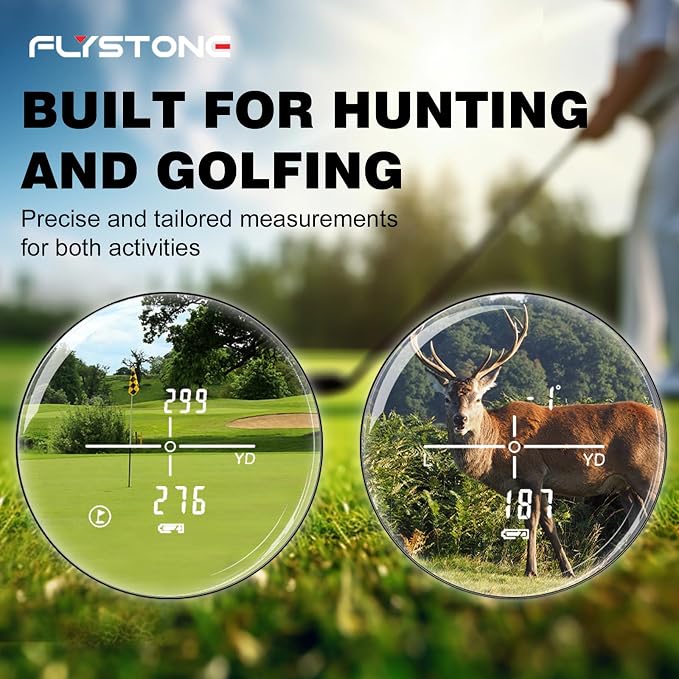 Precision Laser Rangefinder for Golf & Hunting, 800/1000/1300 m Range, 6X - Image 2