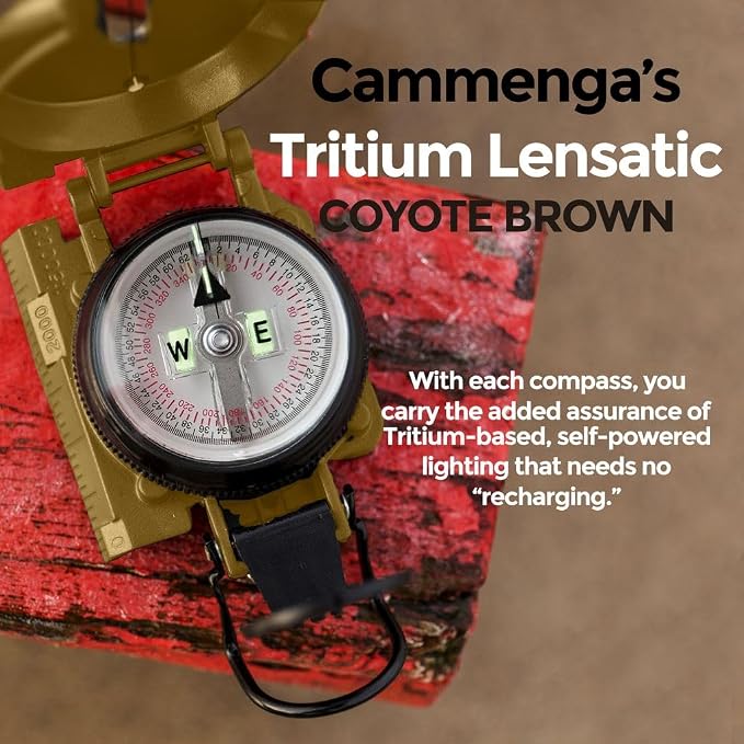 Cammenga Official US Military Tritium Lensatic Compass, Accurate Waterproof - Image 6