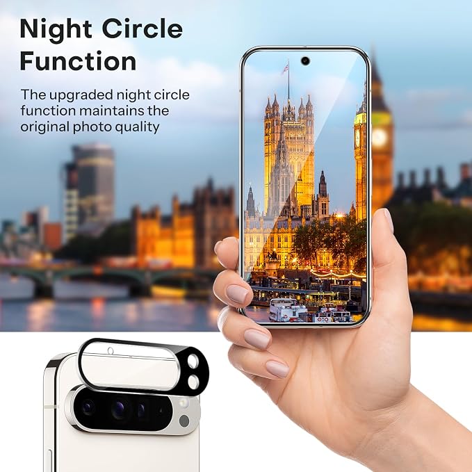 OMOTON for Google Pixel 9 Pro Screen Protector 6.3 inches, 3 Pack Tempered - Image 4
