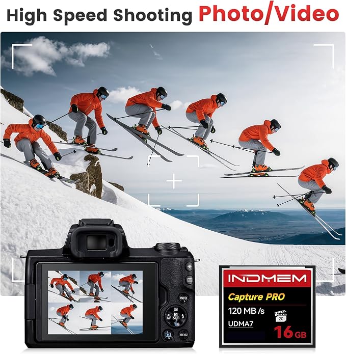 CF Card 16GB, CF Memory Card High Speed UDMA Camera Cards Designed - Image 2