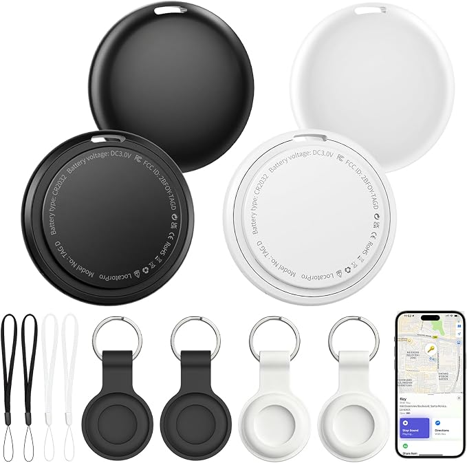 Air Tracker Tags 4 Pack, Compatible by FVJ
