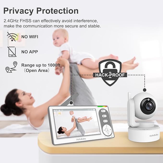 HelloBaby 4.3'' Video Baby Monitor - Image 6