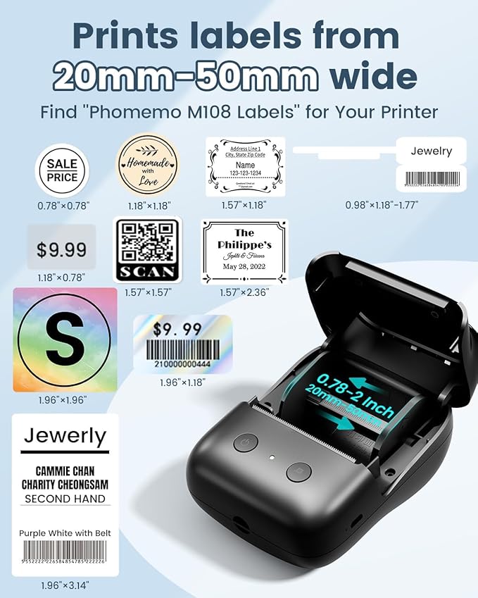 Phomemo M108 Label Maker Machine - Image 3