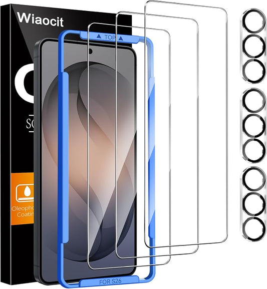 Wiaocit 3 Pack Tempered Glass Screen Protector by Wiaocit