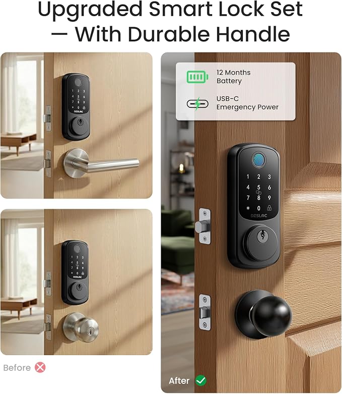 DESLOC B200 Fingerprint Smart Lock - Image 2