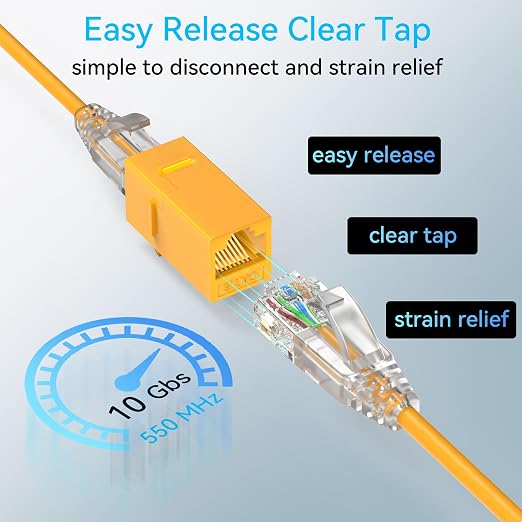 Sokqovt Cat6a Patch Cables Slim 1ft, Flexible Cat6 Ethernet Cable 10G 550MHZ - Image 6